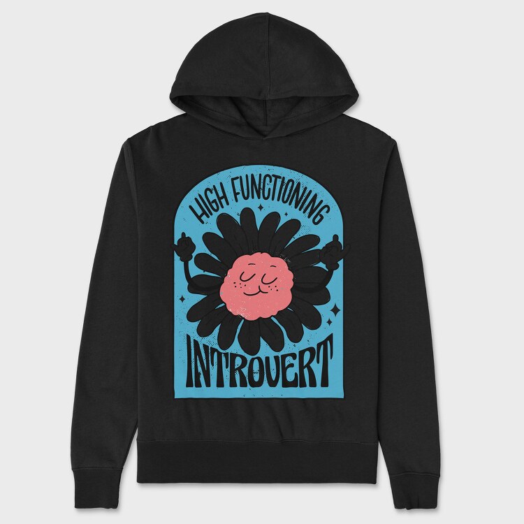 High Functionning Introvert, Unisex Men's Hoodie