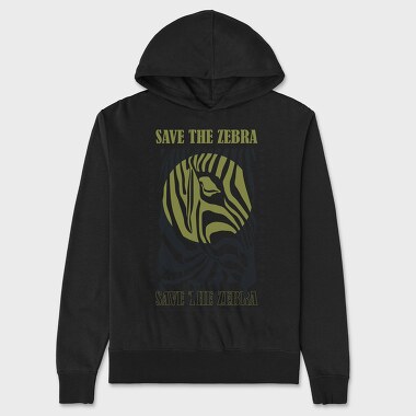 Save The Zebra 2, Unisex Men's Hoodie