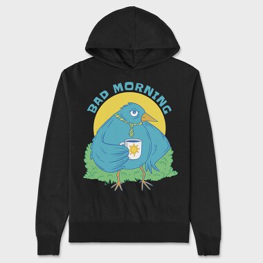 Bad Mornings Bird, Unisex Men's Hoodie