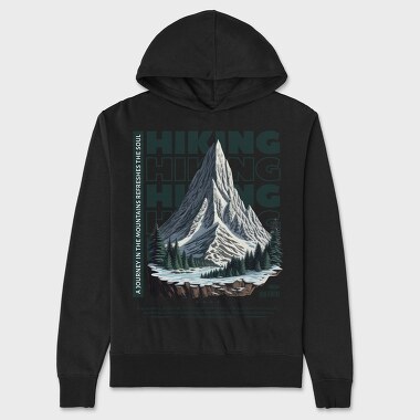 Hiking Journey, Unisex Men's Hoodie