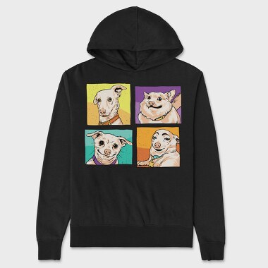 Meme Dogs, Unisex Men's Hoodie