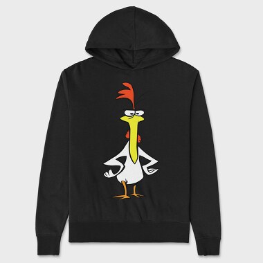 Cartoon Retro Cow and Chicken 6, Unisex Men's Hoodie