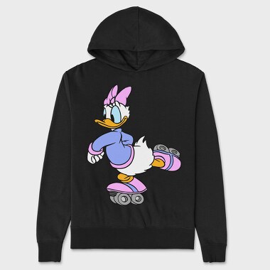 Cartoon Retro Daisy Duck 3, Unisex Men's Hoodie