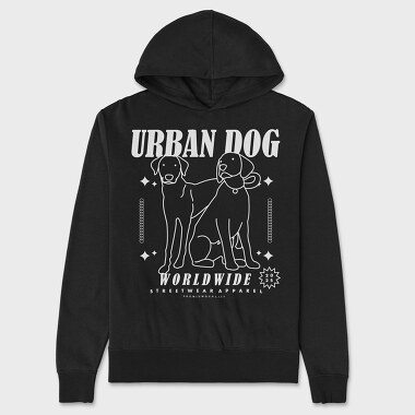 Urban Dog 1, Unisex Men's Hoodie