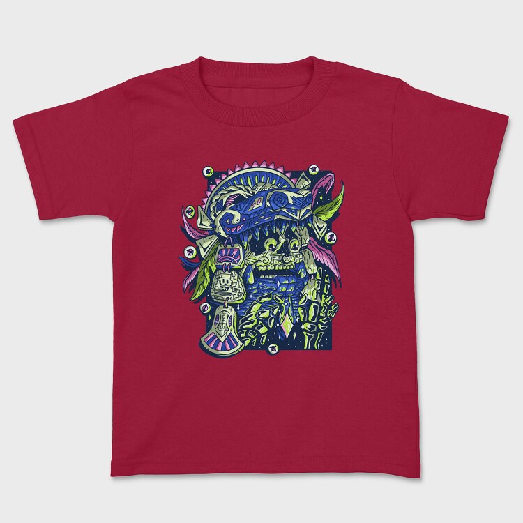 Prehispanic Warrior, Kids' T-Shirt