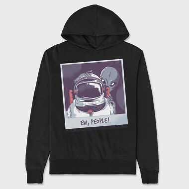 Astronaut Alien, Unisex Men's Hoodie