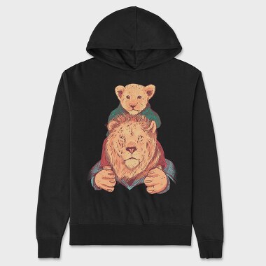 Father And Son Lion, Unisex Men's Hoodie
