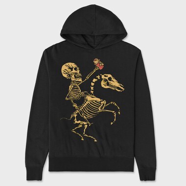 Skull Riding, Unisex Men's Hoodie