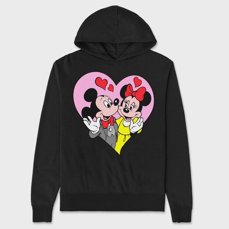 Cartoon Retro Disney 5, Unisex Men's Hoodie