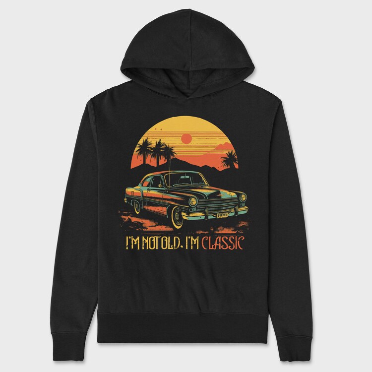 Classic Vintage Car, Unisex Men's Hoodie