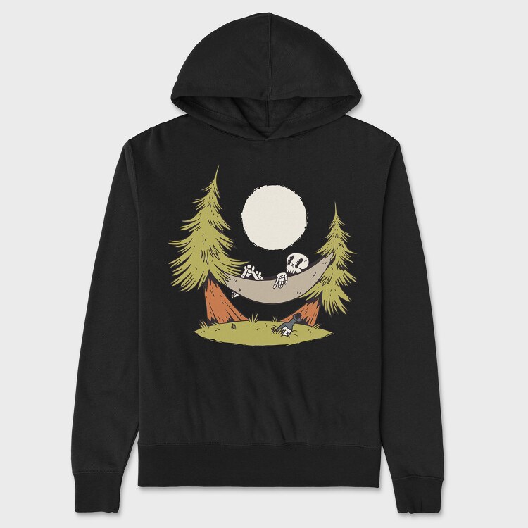 Hammock Skeleton, Unisex Men's Hoodie