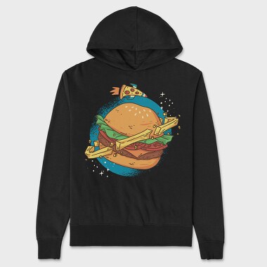 Burger Planet, Unisex Men's Hoodie