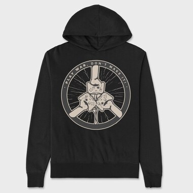 Play War, Unisex Men's Hoodie