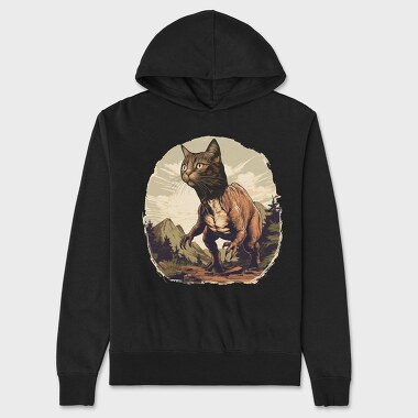 Tyrannosaurus Cat, Unisex Men's Hoodie