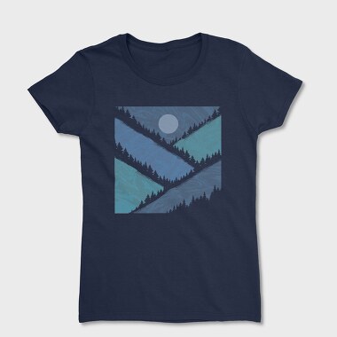Geometric Mountains, Women's T-Shirt