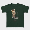 Girl Swinging on a Cassette Tape, Unisex Men's T-Shirt