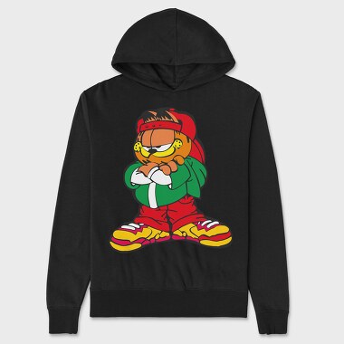 Cartoon Retro Garfield 2, Unisex Men's Hoodie