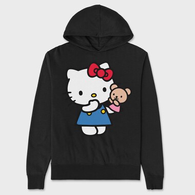 Cartoon Retro Hello Kitty 3, Unisex Men's Hoodie