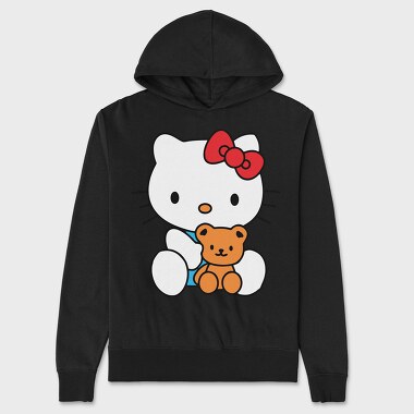 Cartoon Retro Hello Kitty 5, Unisex Men's Hoodie