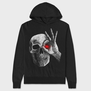Skull Face, Unisex Men's Hoodie
