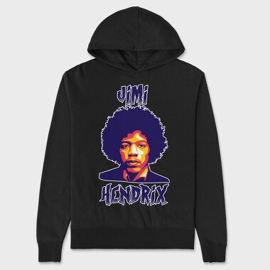 Jimi Handrix, Unisex Men's Hoodie