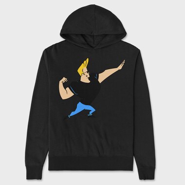 Cartoon Retro Johny Bravo 3, Unisex Men's Hoodie
