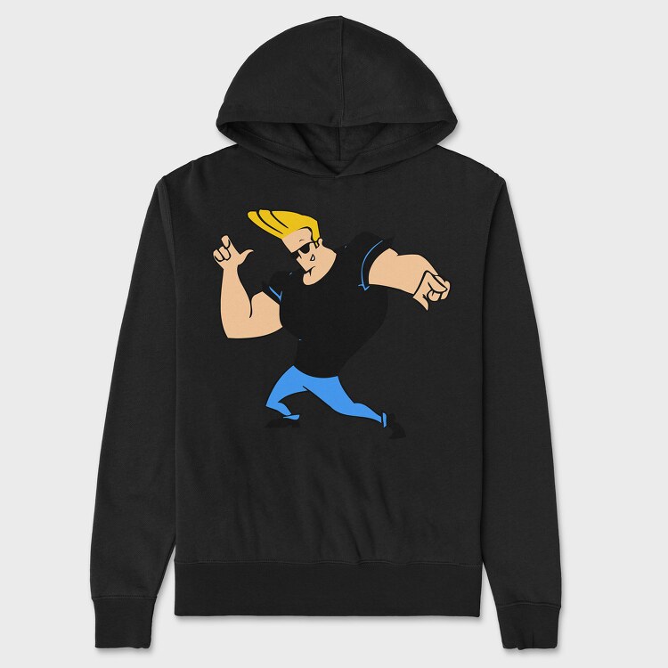 Cartoon Retro Johny Bravo 6, Унисекс Мъжко Суичър