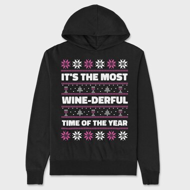 Ugly Sweater Wine, Unisex Men's Hoodie