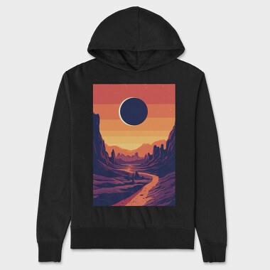 Eclipse, Unisex Men's Hoodie