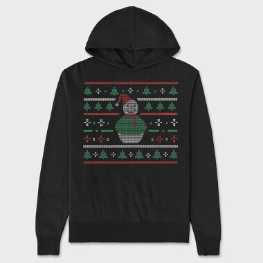 Uglysweater Snowman, Unisex Men's Hoodie